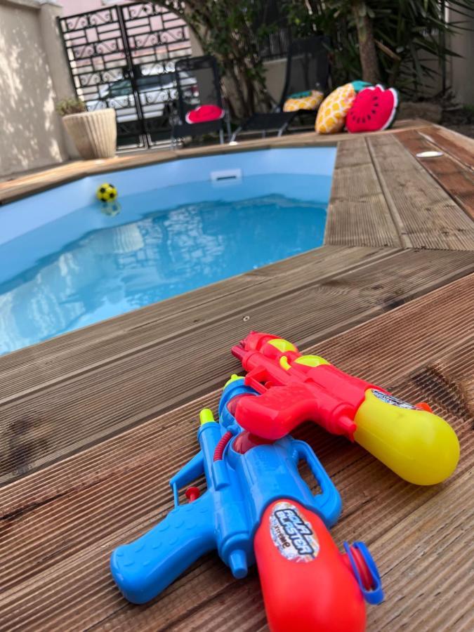 Charmante maison Climatisée avec piscine au Calme à Carcassonne Esterno foto
